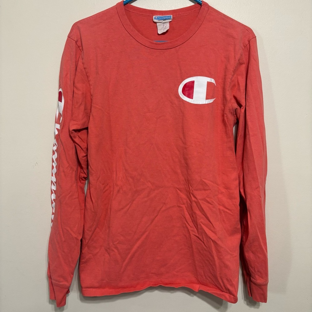 Champion Red/orange color Long Sleeve Shirt
